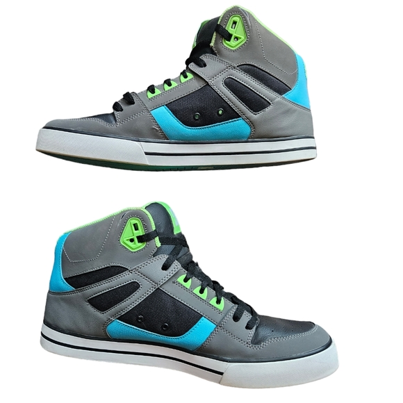DC Shoes Men's Size 16 US, DC Spartan High WC Skate Shoes Skateboarding, neon - Picture 2 of 8